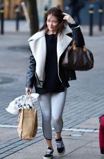 JESS IMPIAZZI Leaves Her Hotel in Manchester 02/09/2018