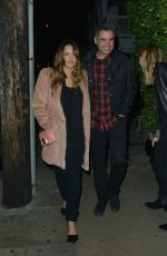JESSICA ALBA and Cash Warren Out for Dinner in Santa Monica 02/14/2018
