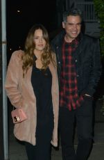 JESSICA ALBA and Cash Warren Out for Dinner in Santa Monica 02/14/2018