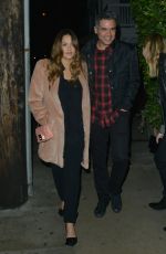 JESSICA ALBA and Cash Warren Out for Dinner in Santa Monica 02/14/2018