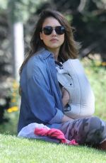 JESSICA ALBA at Coldwater Canyon Park in Beverly Hills 02/17/2018