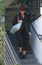 JESSICA ALBA Heading to a Gym in West Hollywood 02/24/2018