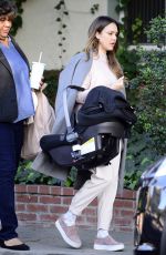 JESSICA ALBA Leaves a Friends House in Los Angeles 02/20/2018