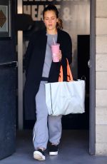 JESSICA ALBA Leaves a Gym in Los Angeles 02/23/2018