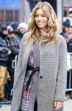 JESSICA BIEL Arrives at Good Morning America in New York 02/12/2018