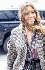 JESSICA BIEL Arrives at Good Morning America in New York 02/12/2018