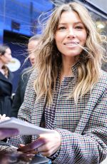 JESSICA BIEL Arrives at Good Morning America in New York 02/12/2018