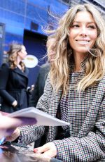 JESSICA BIEL Arrives at Good Morning America in New York 02/12/2018