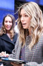JESSICA BIEL Arrives at Good Morning America in New York 02/12/2018