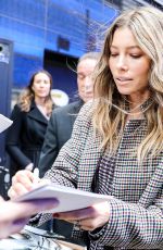 JESSICA BIEL Arrives at Good Morning America in New York 02/12/2018