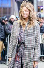 JESSICA BIEL Arrives at Good Morning America in New York 02/12/2018