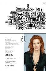 JESSICA CHASTAIN in Io Donna Del Corriere Della Sera, February 2018 Issue