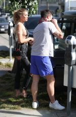 JESSICA SERFATY and Ed Westwick Out for Lunch in West Hollywood 02/01/2018