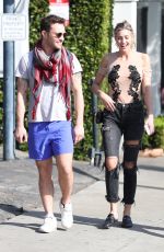 JESSICA SERFATY and Ed Westwick Out for Lunch in West Hollywood 02/01/2018