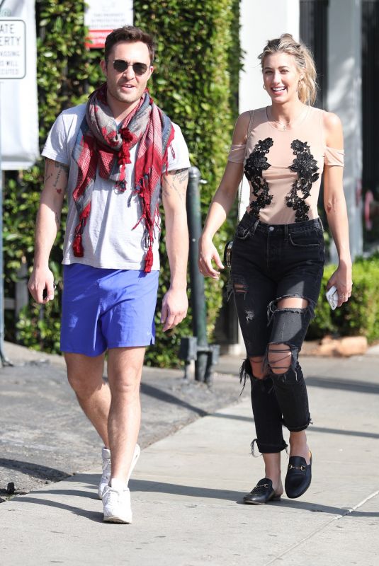 JESSICA SERFATY and Ed Westwick Out for Lunch in West Hollywood 02/01/2018