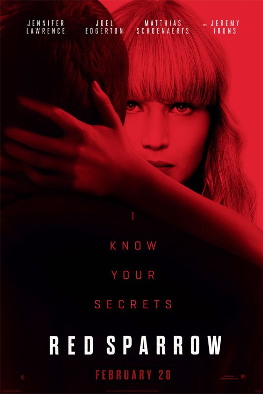 JENNIFER LAWRENCE - Red Sparrow Movie Posters and Stills