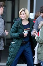 JODIE WHITTAKER on the Set of Doctor Who in Cardiff 02/16/2018