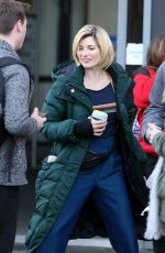 JODIE WHITTAKER on the Set of Doctor Who in Cardiff 02/16/2018