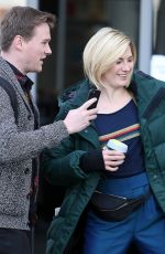 JODIE WHITTAKER on the Set of Doctor Who in Cardiff 02/16/2018