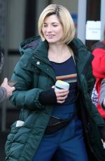 JODIE WHITTAKER on the Set of Doctor Who in Cardiff 02/16/2018