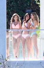 JOSPHINE SKRIVER, GEORGIA FOWLER and ROOSMARIJN DE KOK at a Photoshoot in Miami 02/15/2018