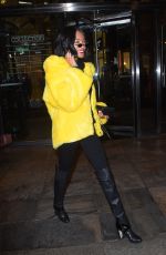JOURDAN DUNN Leaves Her Hotel in New York 02/11/2018