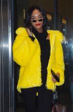 JOURDAN DUNN Leaves Her Hotel in New York 02/11/2018