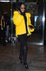 JOURDAN DUNN Leaves Her Hotel in New York 02/11/2018