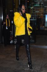 JOURDAN DUNN Leaves Her Hotel in New York 02/11/2018