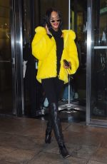 JOURDAN DUNN Leaves Her Hotel in New York 02/11/2018