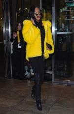 JOURDAN DUNN Leaves Her Hotel in New York 02/11/2018