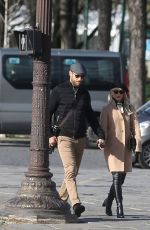 JULIANNE HOUGH and Brooks Laich Out in Paris 02/01/2018