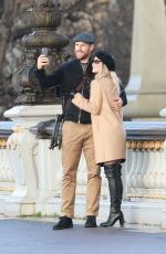JULIANNE HOUGH and Brooks Laich Out in Paris 02/01/2018