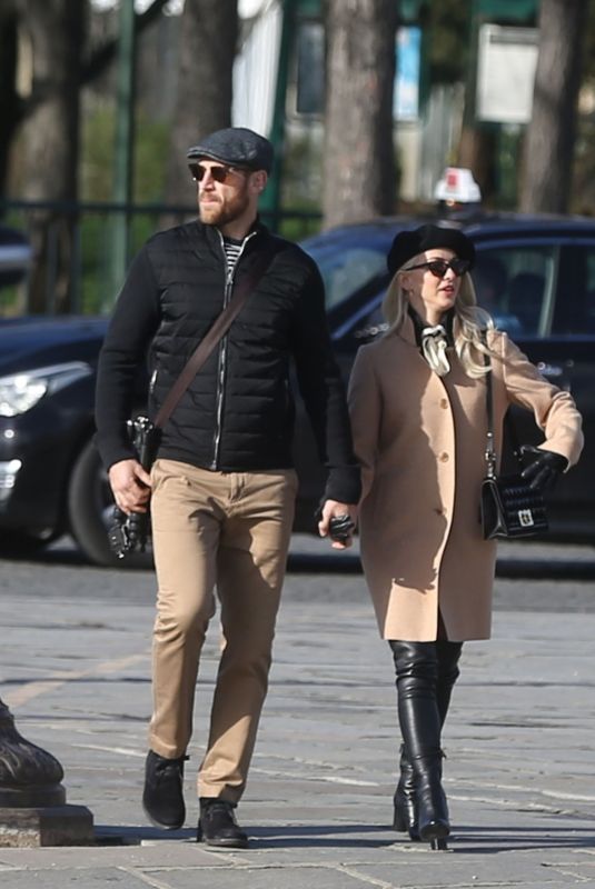 JULIANNE HOUGH and Brooks Laich Out in Paris 02/01/2018