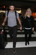 JULIANNE HOUGH at LAX Airport in Los Angeles 02/07/2018