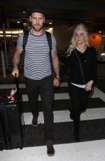 JULIANNE HOUGH at LAX Airport in Los Angeles 02/07/2018