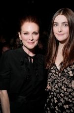 JULIANNE MOORE and Her Daughter LIV FREUNDLICH at Bottega Veneta Show at New York Fashion Week 02/09/2018