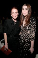 JULIANNE MOORE and Her Daughter LIV FREUNDLICH at Bottega Veneta Show at New York Fashion Week 02/09/2018