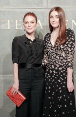 JULIANNE MOORE and Her Daughter LIV FREUNDLICH at Bottega Veneta Show at New York Fashion Week 02/09/2018