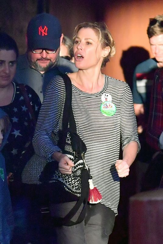 JULIE BOWEN Out at Disneyland in Anaheim 02/04/2018