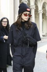 KAIA GERBER Arrives at Alberta Ferretti Fashion Show in Milan 02/21/2018