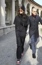 KAIA GERBER Arrives at Alberta Ferretti Fashion Show in Milan 02/21/2018