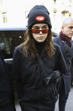 KAIA GERBER Arrives at Alberta Ferretti Fashion Show in Milan 02/21/2018
