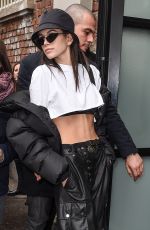 KAIA GERBER Arrives at Fendi Show at Milan Fashion Week 02/22/2018