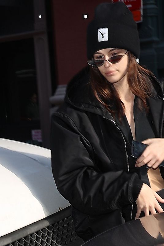 KAIA GERBER Arrives at Mercer Hotel in New York 02/08/2018