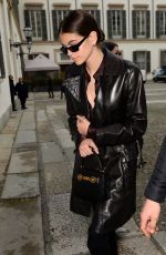 KAIA GERBER Arrives at Versace Fashion Show in Milan 02/23/2018