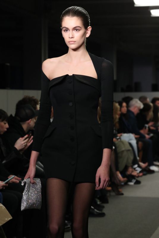 KAIA GERBER at Alexander Wang Runway Show at New York Fashion Week 02/10/2018