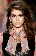 KAIA GERBER at Anna Sui Runway Show at New York Fashion Week 02/12/2018