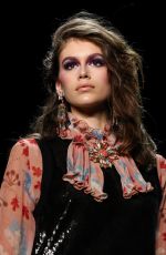 KAIA GERBER at Anna Sui Runway Show at New York Fashion Week 02/12/2018