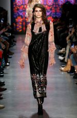 KAIA GERBER at Anna Sui Runway Show at New York Fashion Week 02/12/2018